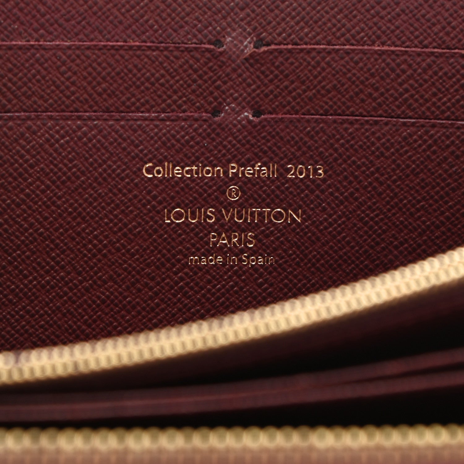 Louis Vuitton Damier Paillettes Zippy Wallet Red 6 of 9