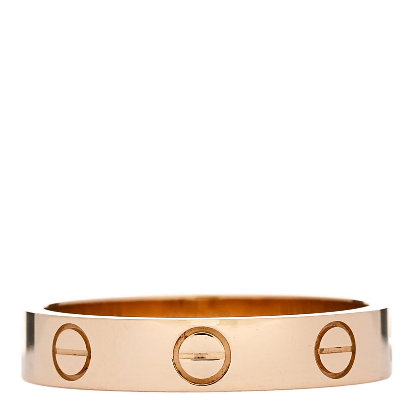 18K Yellow Gold 3.5mm LOVE Wedding Band Ring 52 6