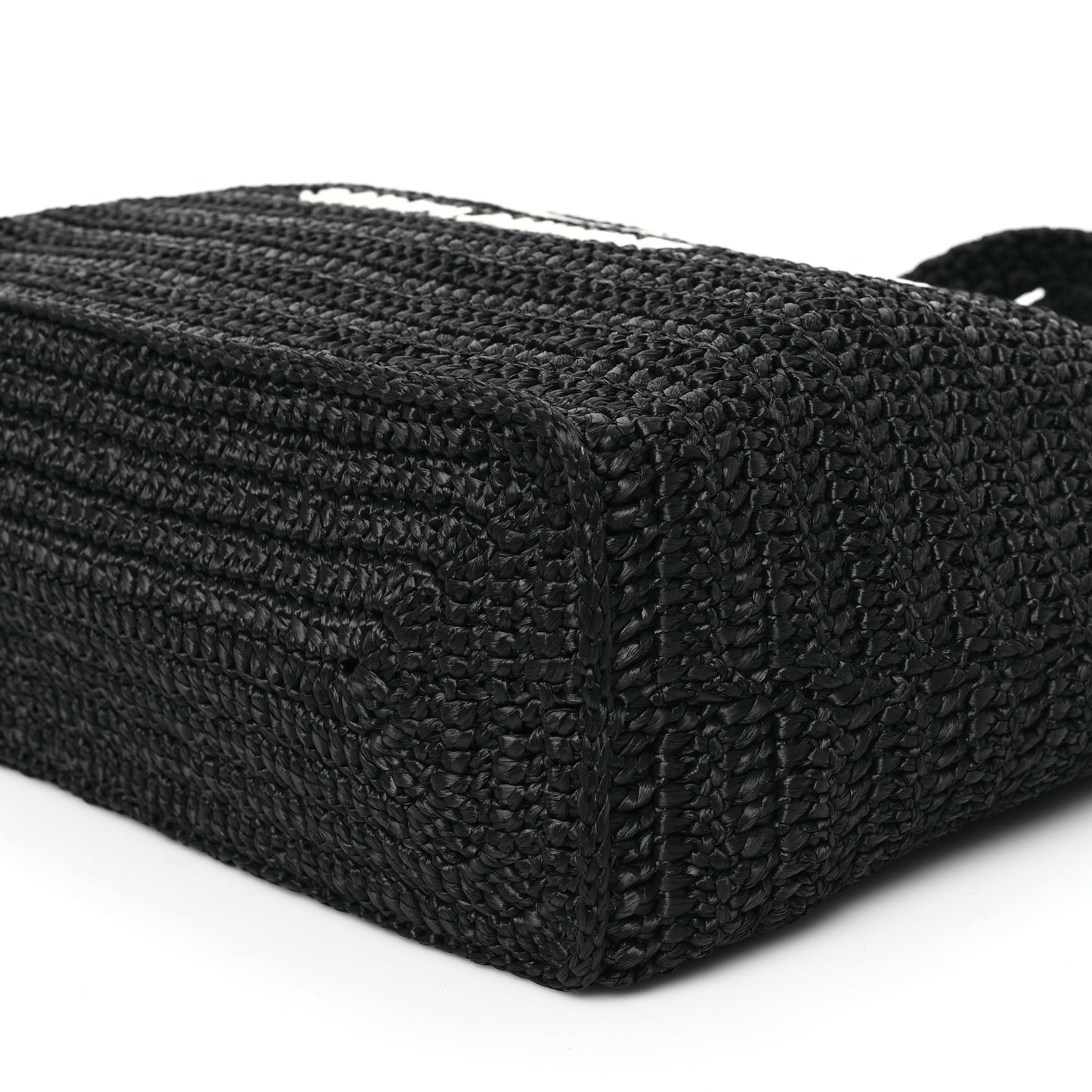 Raffia Rive Gauche Tote Black