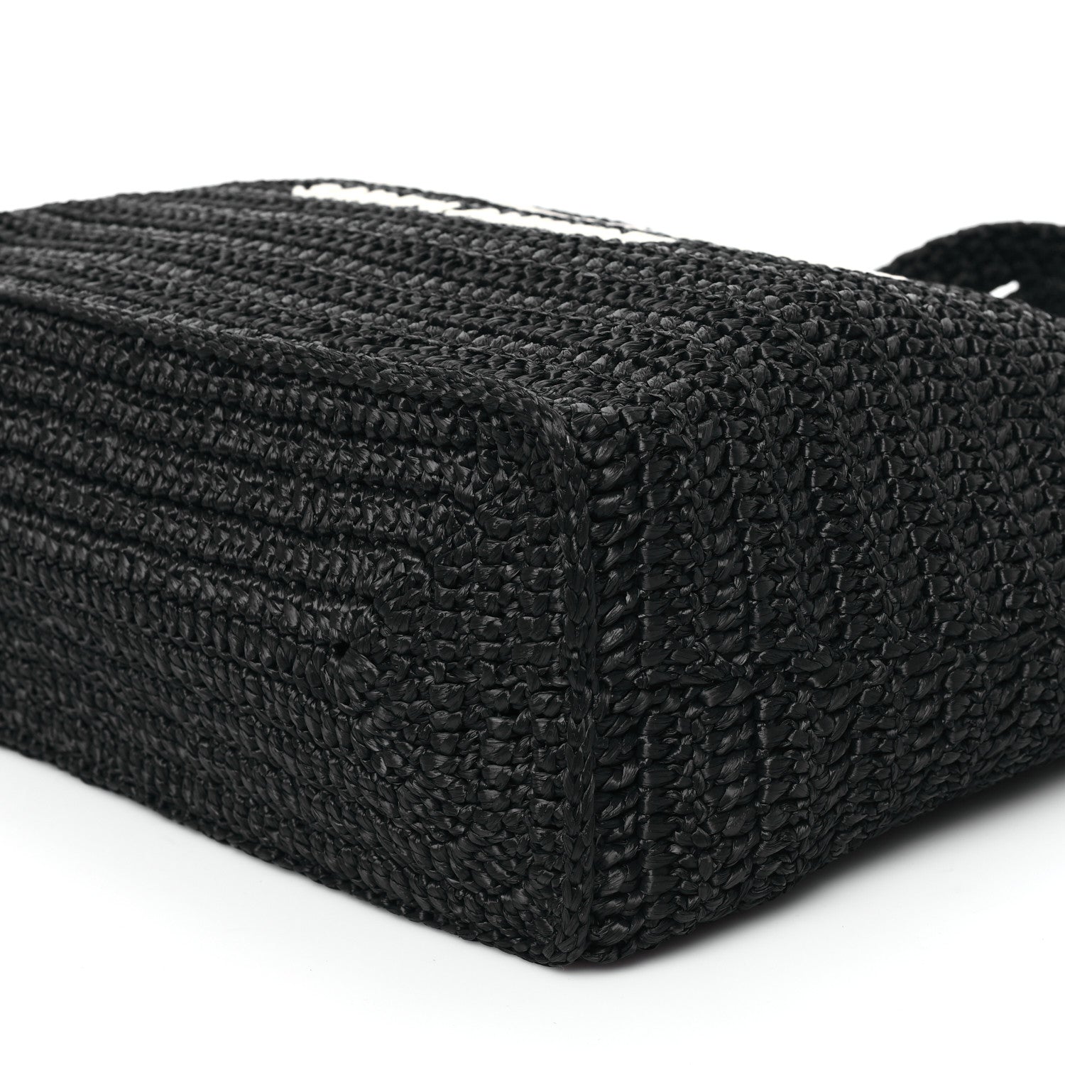 Saint Laurent Raffia Rive Gauche Tote Black 10 of 12