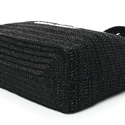 Saint Laurent Raffia Rive Gauche Tote Black 10 of 12