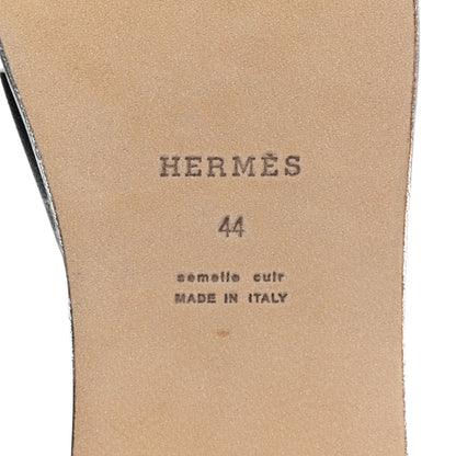 Hermes Epsom Mens Izmir Sandals 44 Marine 6 of 8