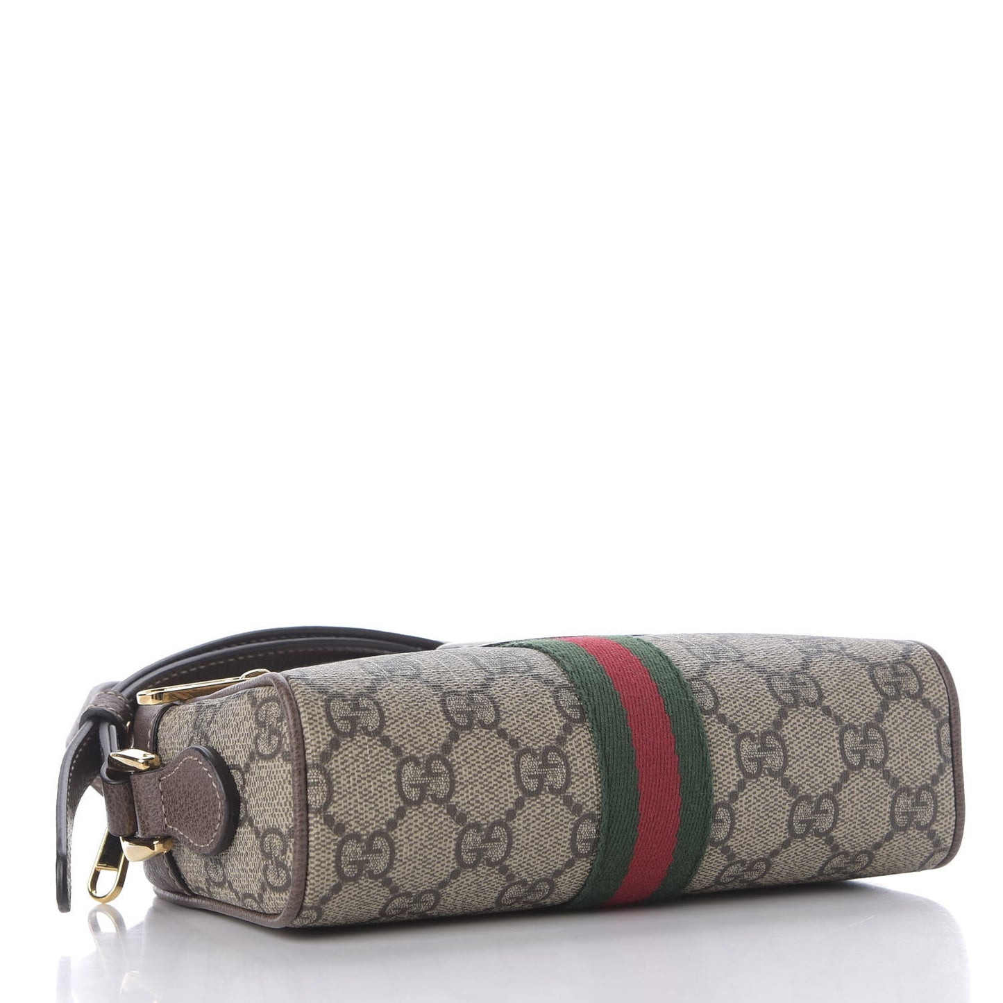 GG Supreme Monogram Web Mini Ophidia Shoulder Bag Brown