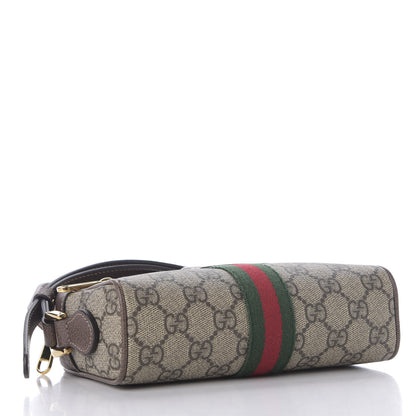 Gucci GG Supreme Monogram Web Mini Ophidia Shoulder Bag Brown 3 of 9