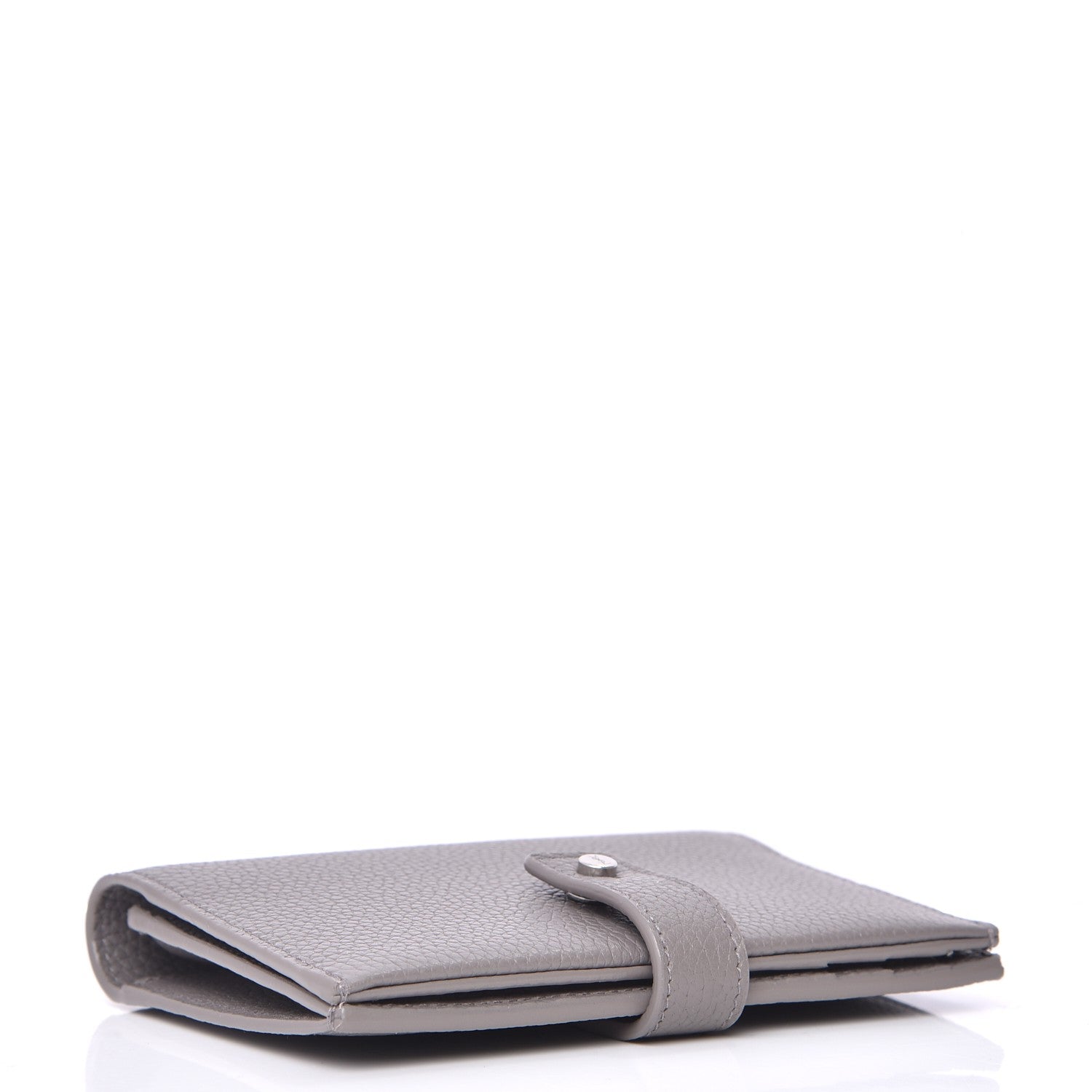 Saint Laurent Grained Calfskin Sac De Jour Compact Wallet Fog 4 of 8