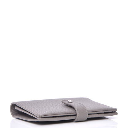 Saint Laurent Grained Calfskin Sac De Jour Compact Wallet Fog 4 of 8