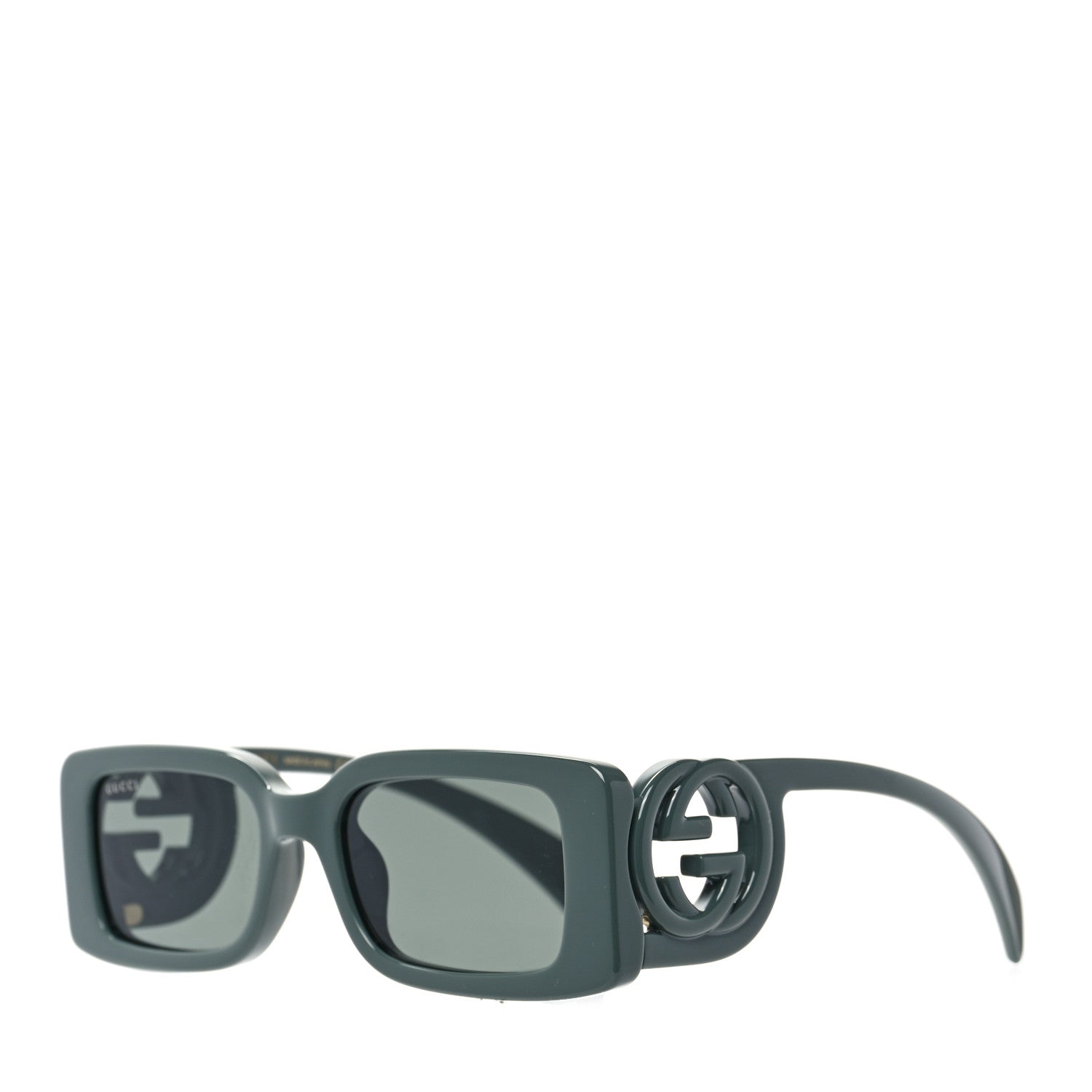 Gucci Acetate Rectangle Frame Sunglasses GG1325S Dark Grey 1 of 7