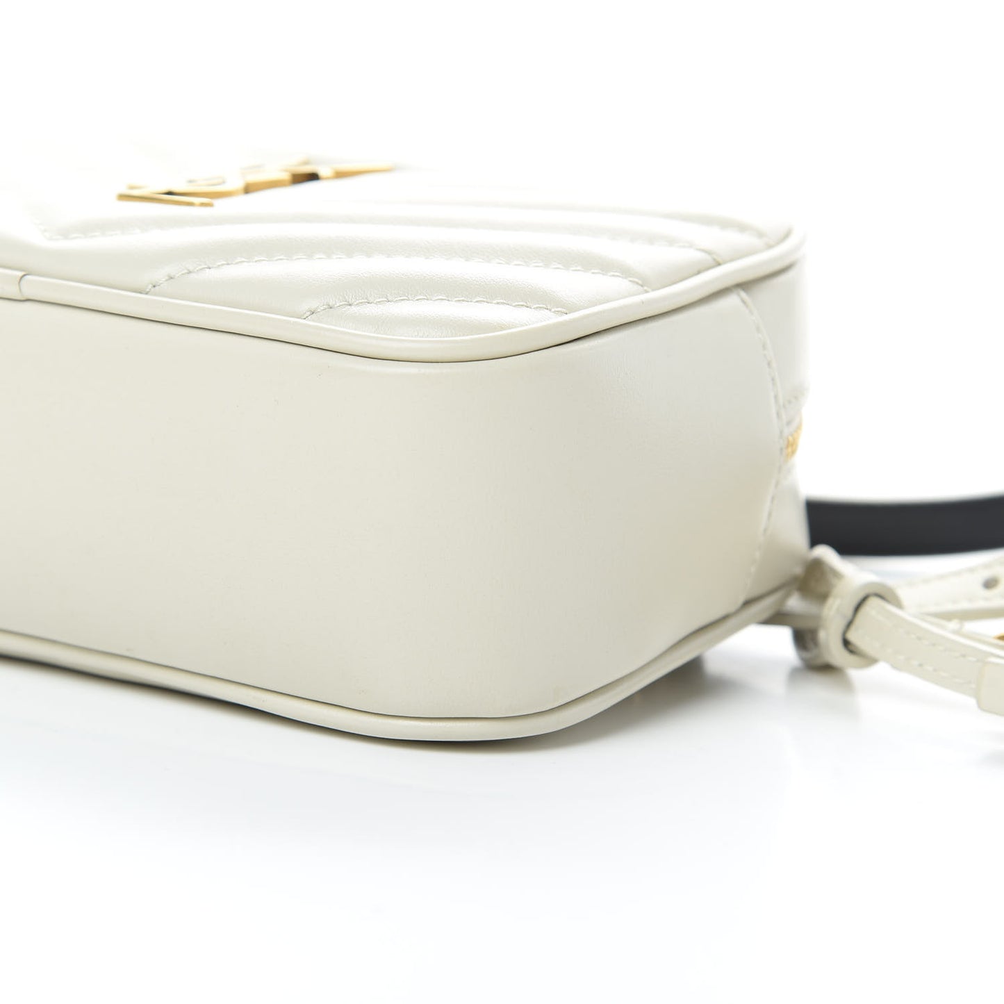 Calfskin Matelasse Monogram Lou Belt Bag Ivory