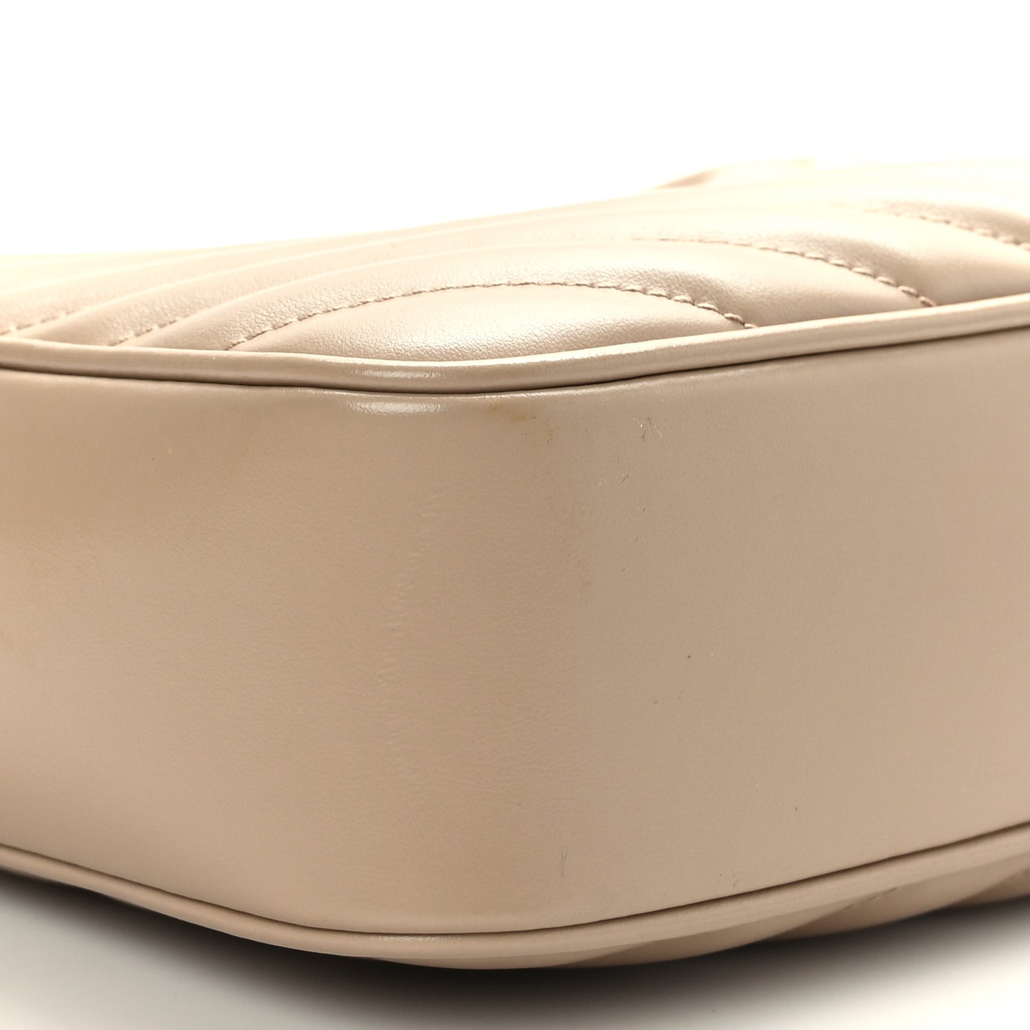 Calfskin Matelasse Monogram Lou Camera Bag Dark Beige