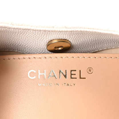 Chanel Caviar Quilted Small Wavy CC Hobo White 6 of 11