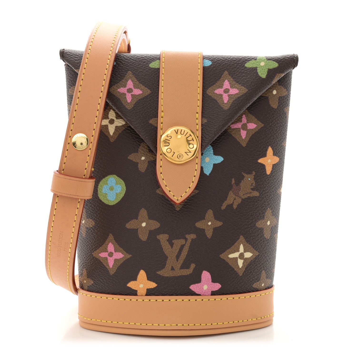 Louis Vuitton X TYLER THE CREATOR Monogram Craggy Envelope Pouch Chocolate 1 of 10