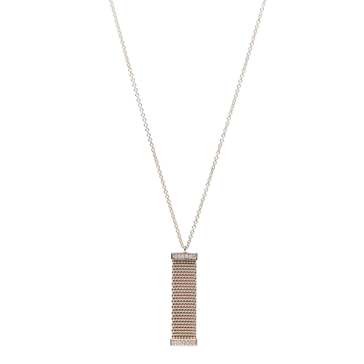 18K Rose Gold Diamond Somerset Pendant Necklace