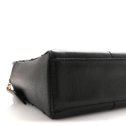 Chanel Caviar Stitched Chocolate Bar Shopping Tote Black 8 of 9