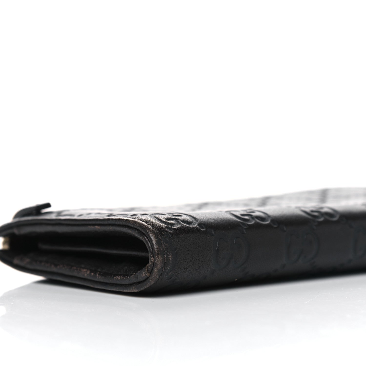 Gucci Guccissima Vitello Tender Donna Long Wallet Testa di Moro 5 of 8