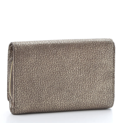 Mulberry Metallic Goatskin Tree French Purse Wallet Metallic Mushroom 2 of 7