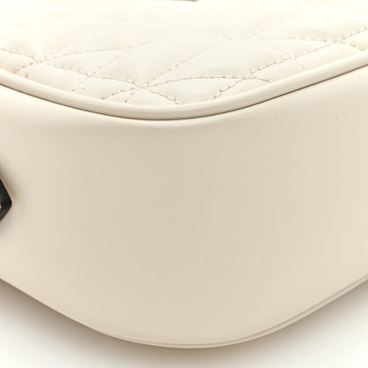 Gucci Calfskin Matelasse Aria Small GG Marmont Chain Shoulder Bag Mystic White 8 of 9