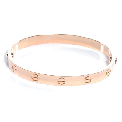 Cartier 18k Pink Gold Love Bracelet Size 17 1 of 5