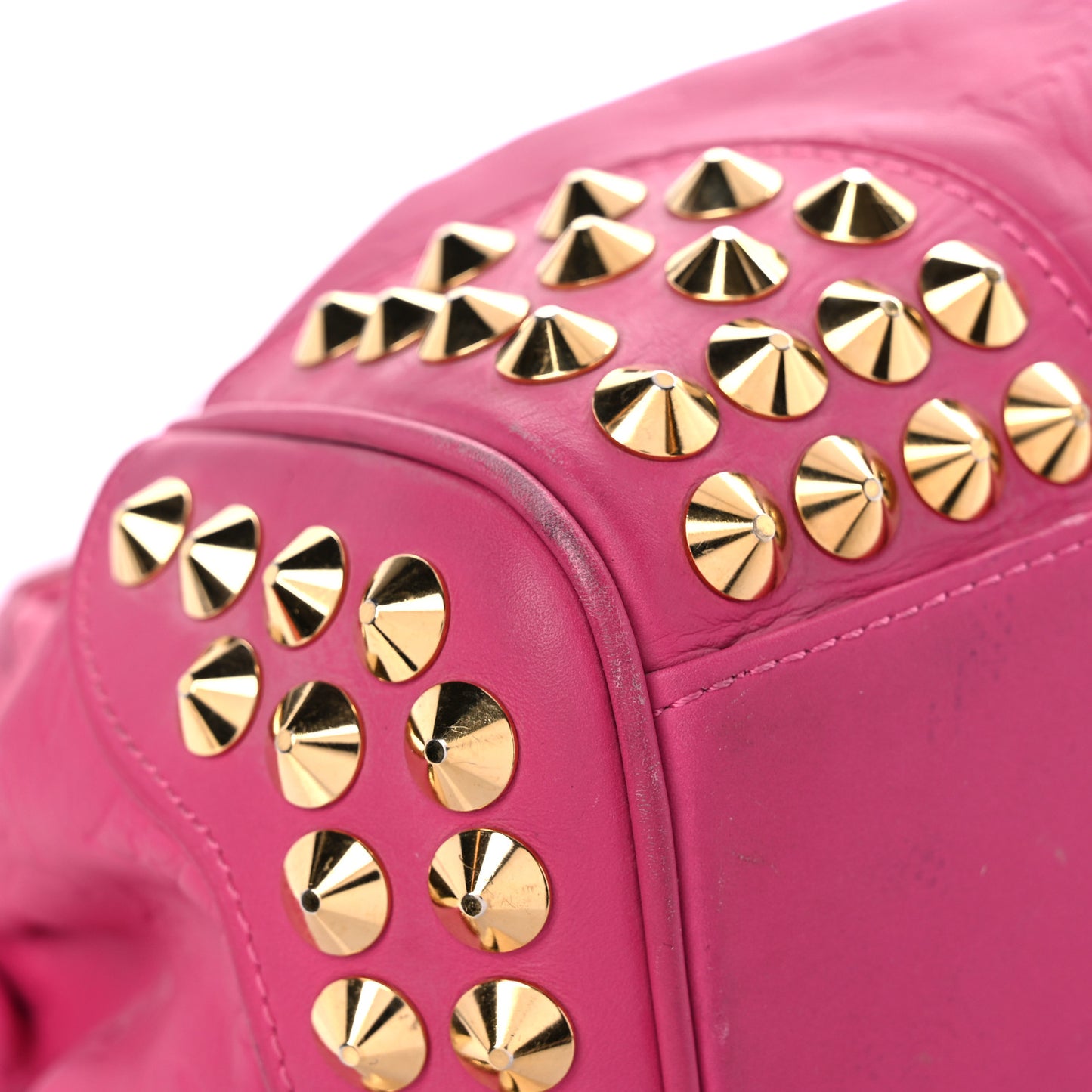 Calfskin Embossed Courtney MM Fuchsia