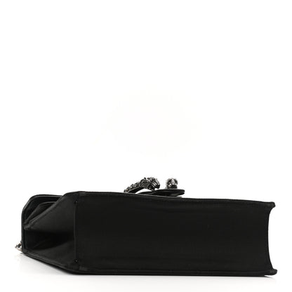 Gucci Satin Silk Crystal Small Dionysus Shoulder Bag Black Black Diamond 4 of 10
