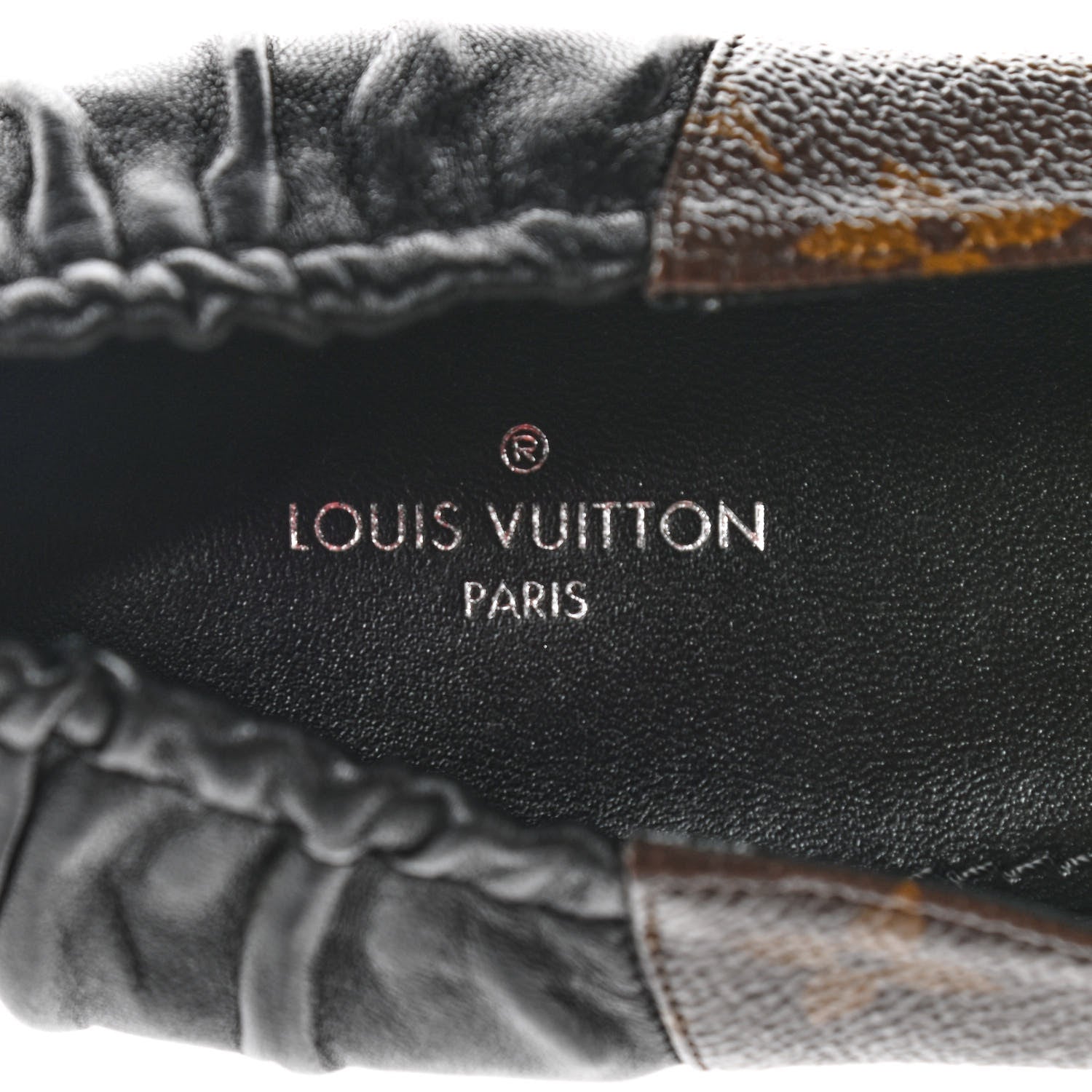 Louis Vuitton Monogram Lambskin Patent Joy Ballerina Flats 39 Black 7 of 8