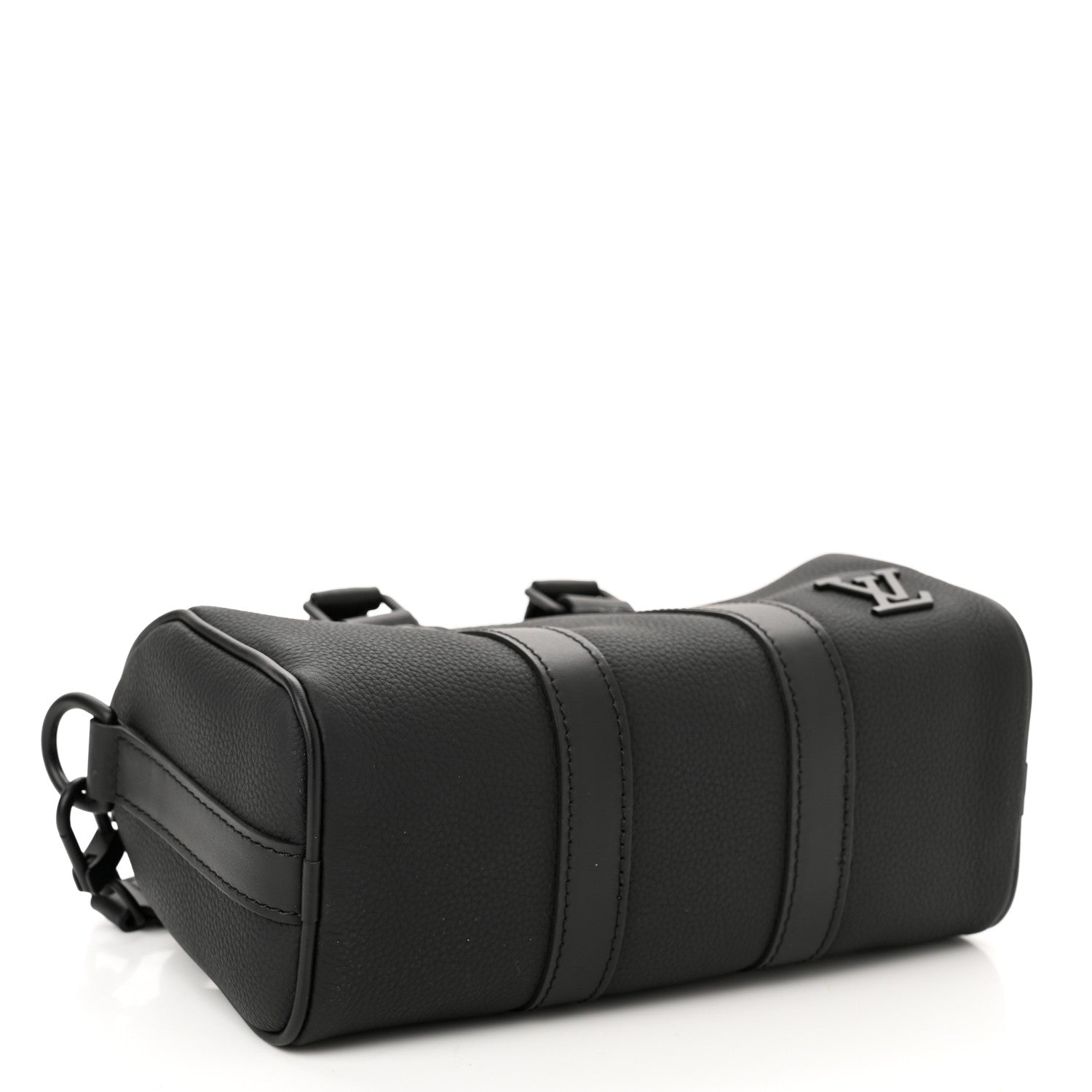Louis Vuitton Grained Calfskin Aerogram Keepall XS Black 4 of 10