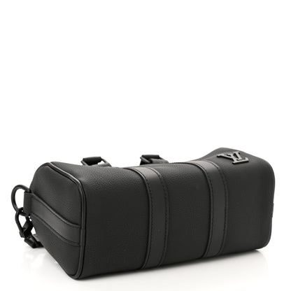 Louis Vuitton Grained Calfskin Aerogram Keepall XS Black 4 of 10