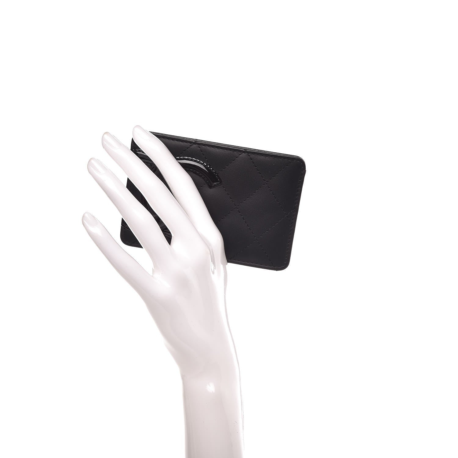 Chanel Calfskin Quilted Cambon Card Holder Black 2 of 8