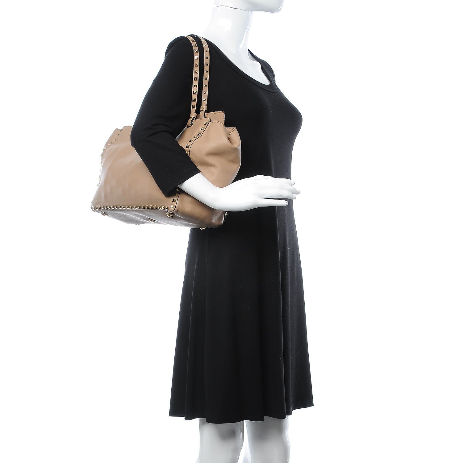 Valentino Garavani Vitello Medium Rockstud Tote Alpaca 2 of 21