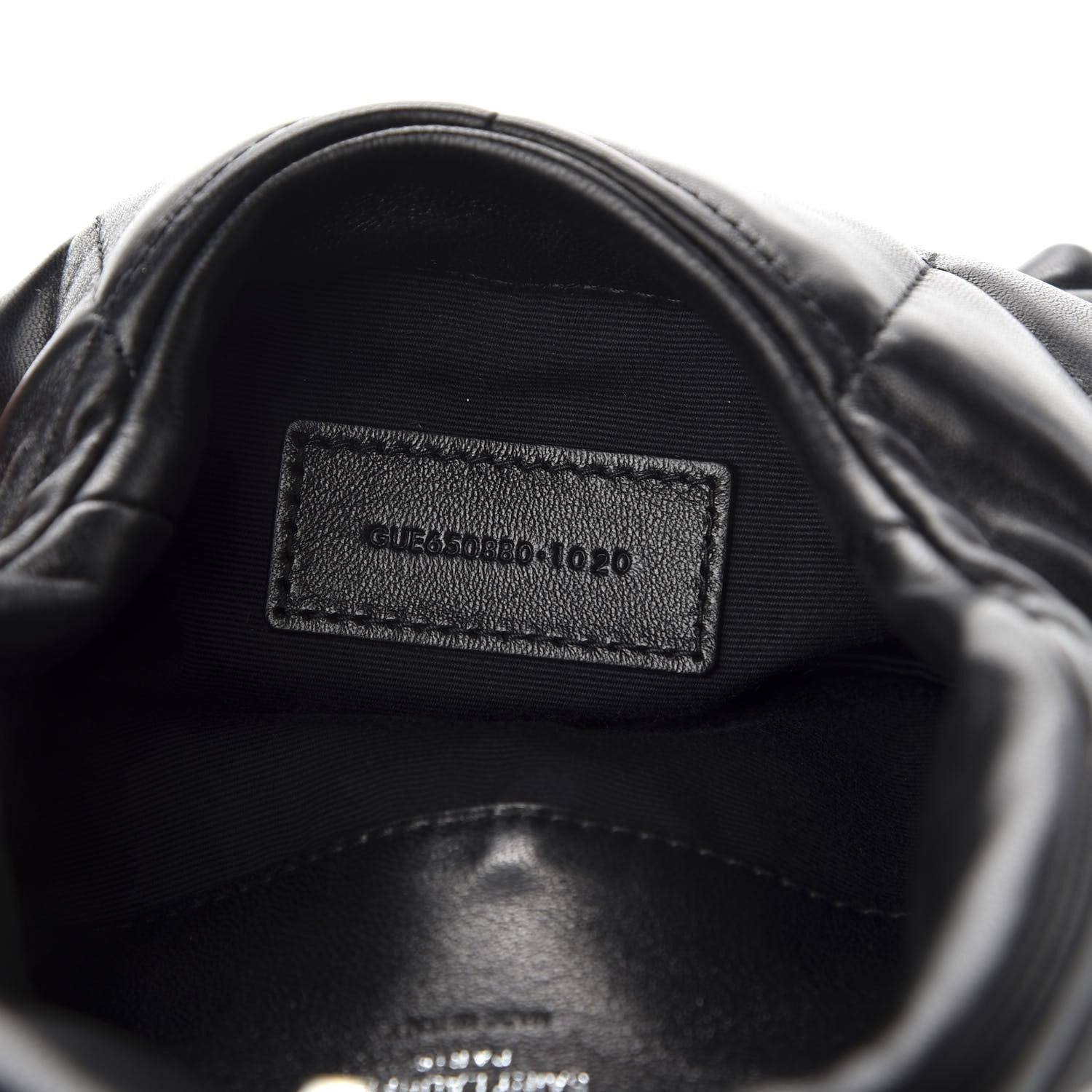Saint Laurent Lambskin Monogram Loulou Puffer Pouch Clutch Black 9 of 9