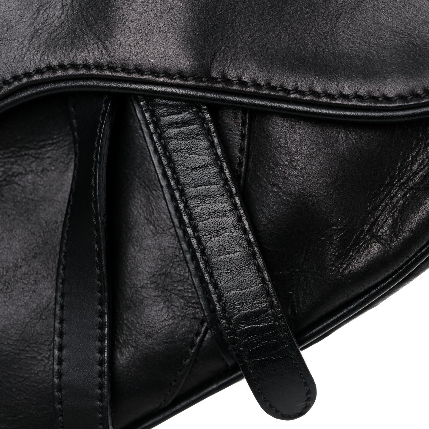 Calfskin Saddle Bag Black