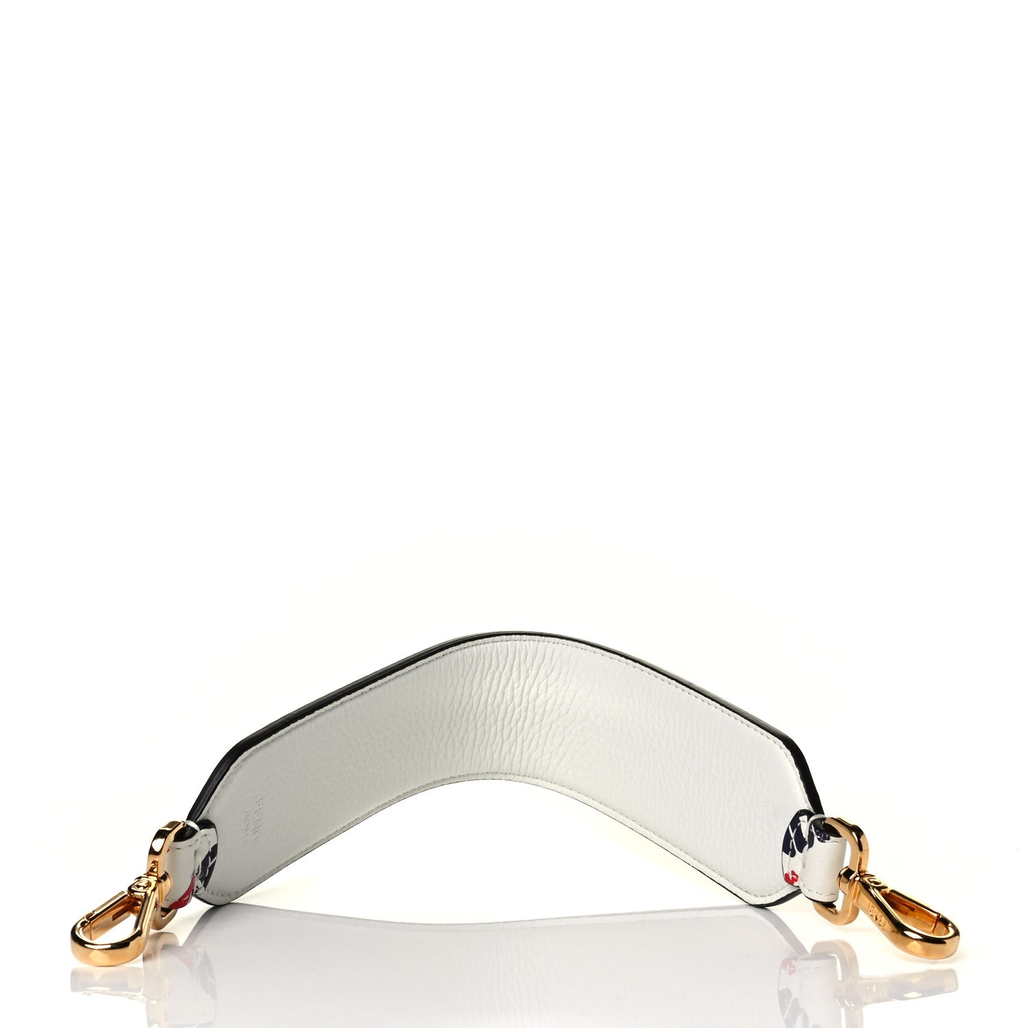 Fendi X FILA Calfskin Mania Mini Strap You White 2 of 3