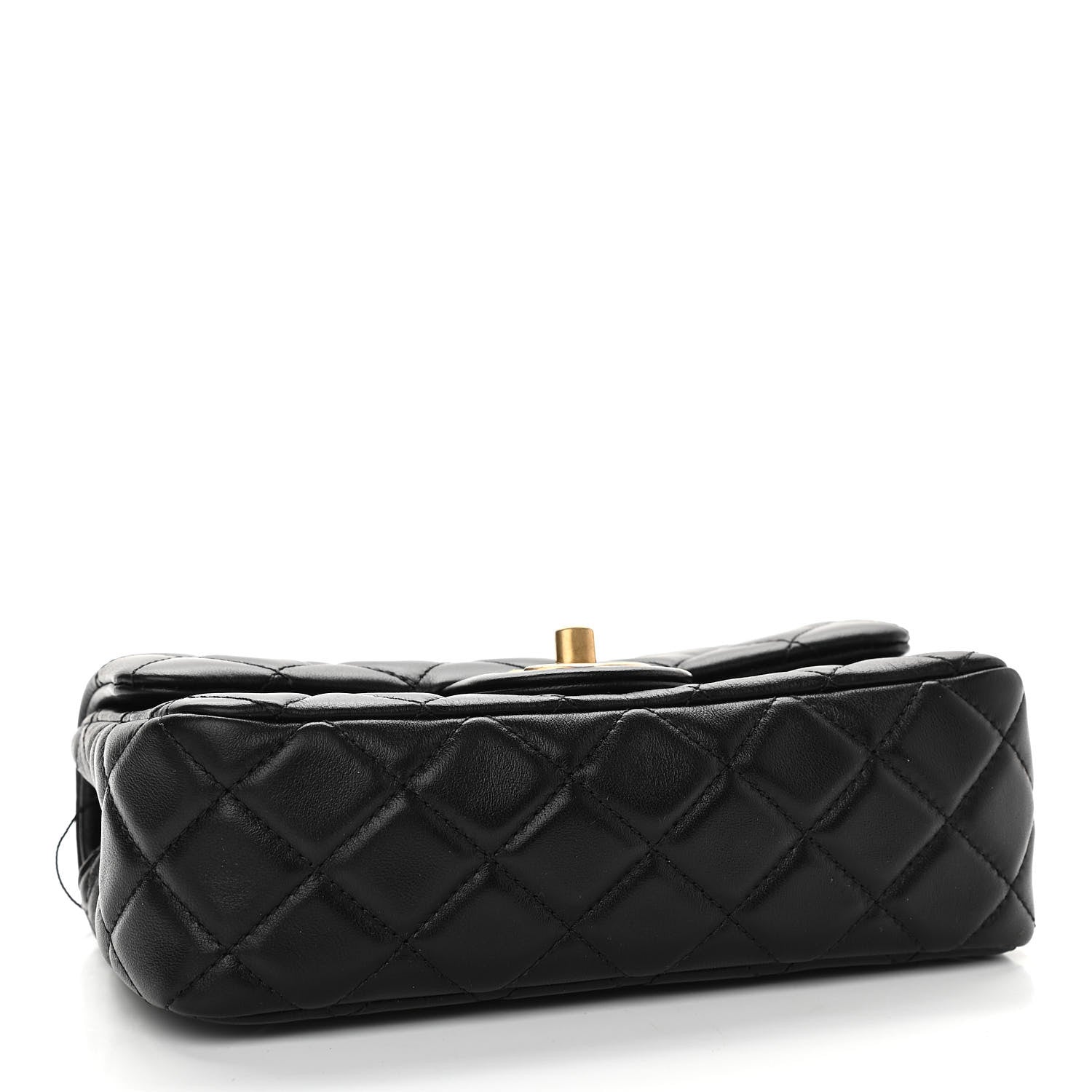 Chanel Lambskin Quilted Mini Rectangular Pearl Crush Flap Black 4 of 11
