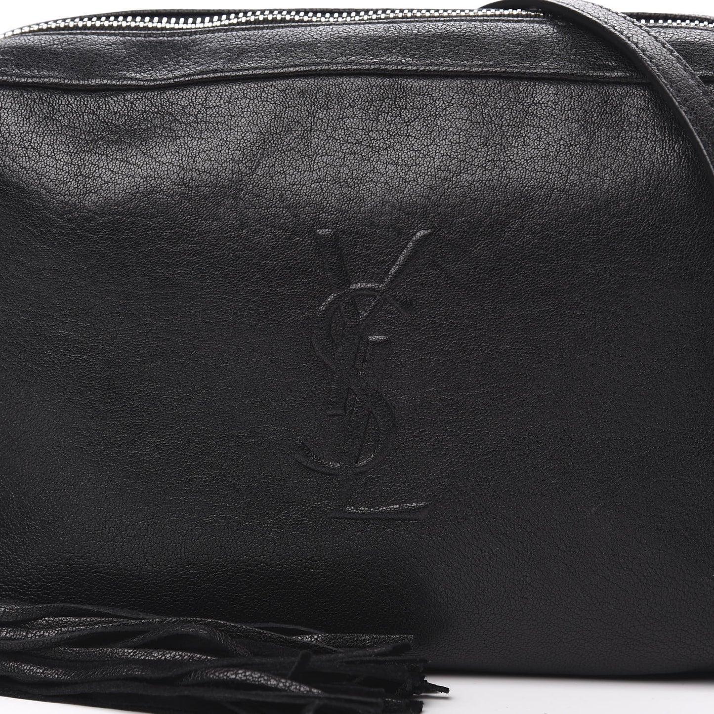 Lambskin Monogram Small Lou Camera Bag Black