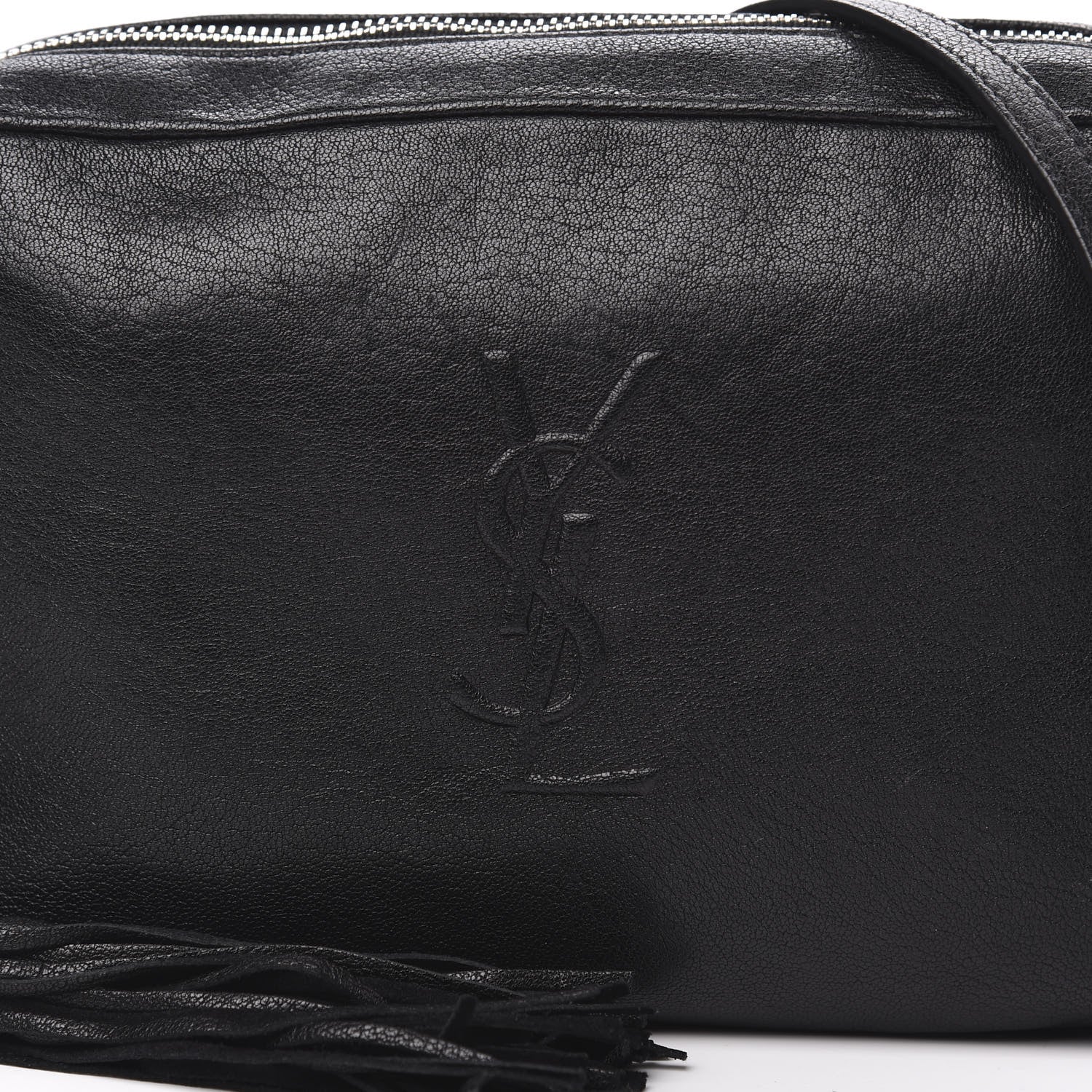 Saint Laurent Lambskin Monogram Small Lou Camera Bag Black 11 of 11