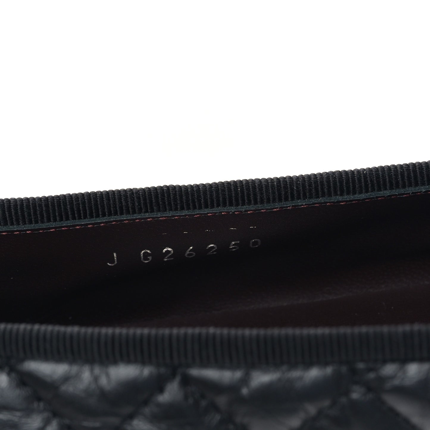 Aged Calfskin Quilted CC Cap Toe Ballerina Flats 38.5 Black