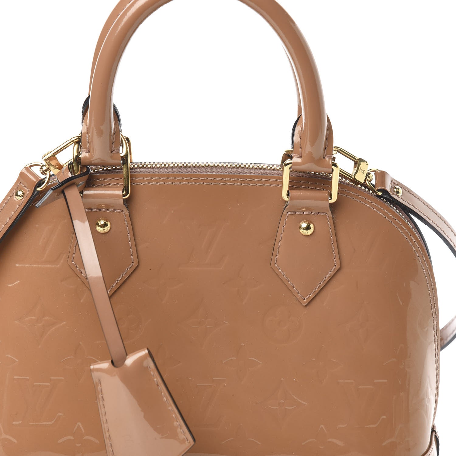 Louis Vuitton Vernis Alma BB Rose Velours 9 of 9