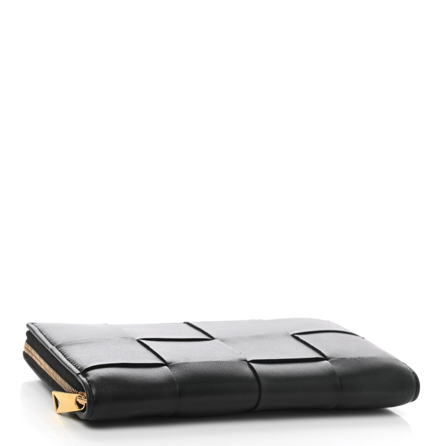 Bottega Veneta Nappa Maxi Intrecciato Zip Around Wallet Black 4 of 8