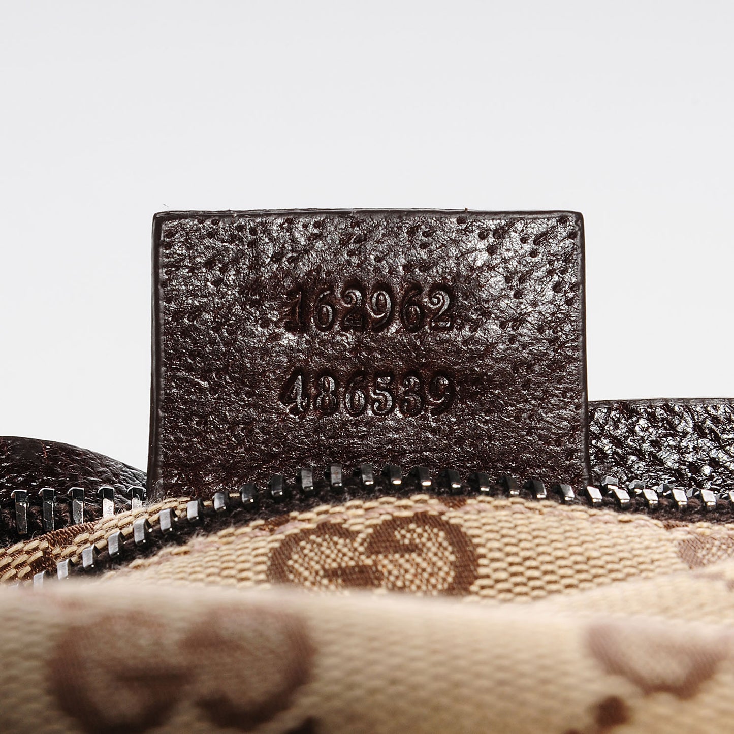 Monogram Web Belt Bag Dark Brown