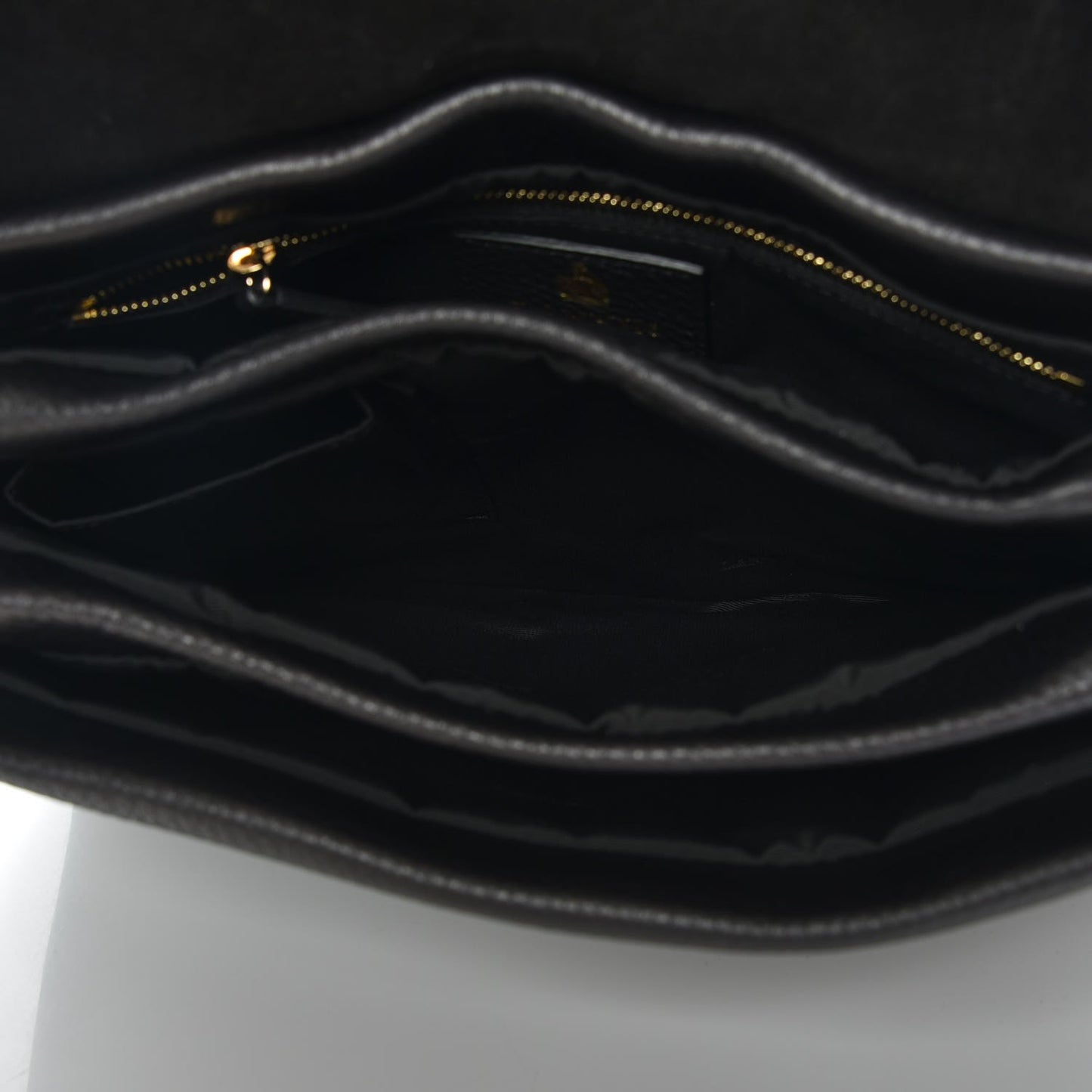 Grained Calfskin Medium Sugar Flap Shoulder Bag Black
