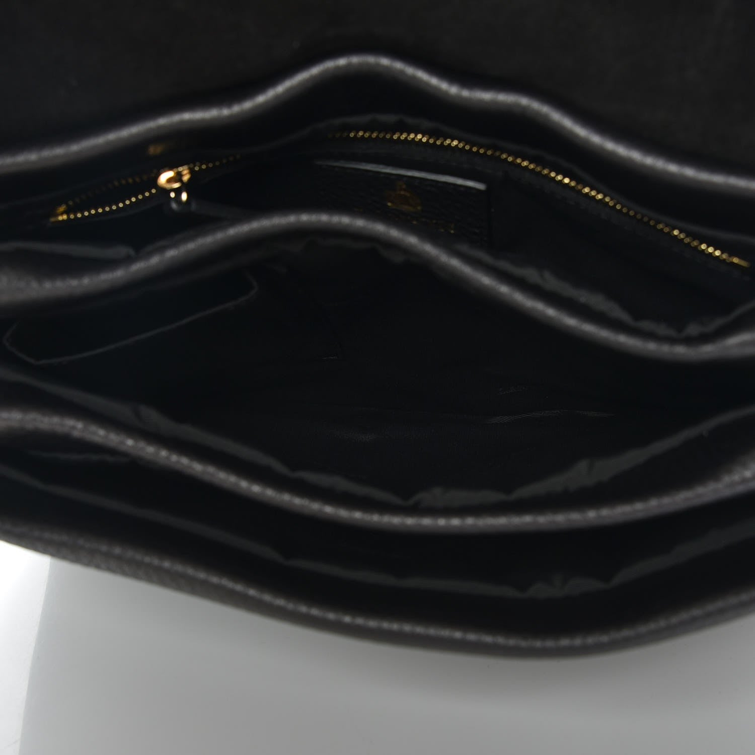 Lanvin Grained Calfskin Medium Sugar Flap Shoulder Bag Black 6 of 9