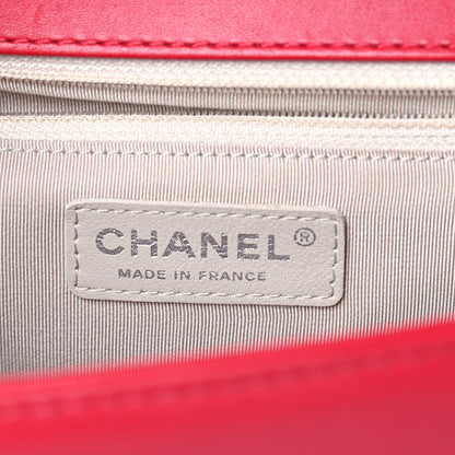 Chanel Perforated Lambskin Quilted New Medium Boy Flap Dark Pink 7 of 16