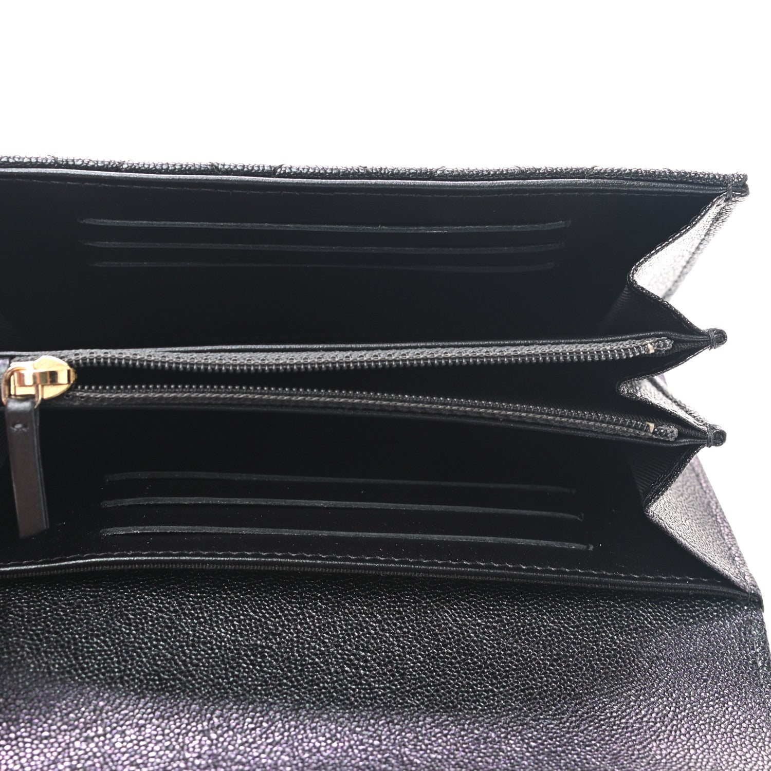 Chanel Iridescent Caviar Quilted Medium Flap Wallet Black 5 of 8