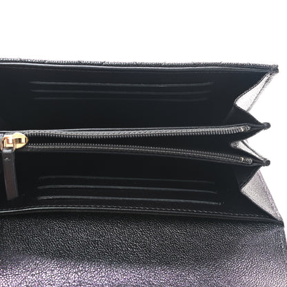 Chanel Iridescent Caviar Quilted Medium Flap Wallet Black 5 of 8