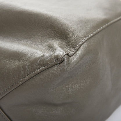 Celine Smooth Lambskin Vertical Bi-Cabas White Grey 12 of 14