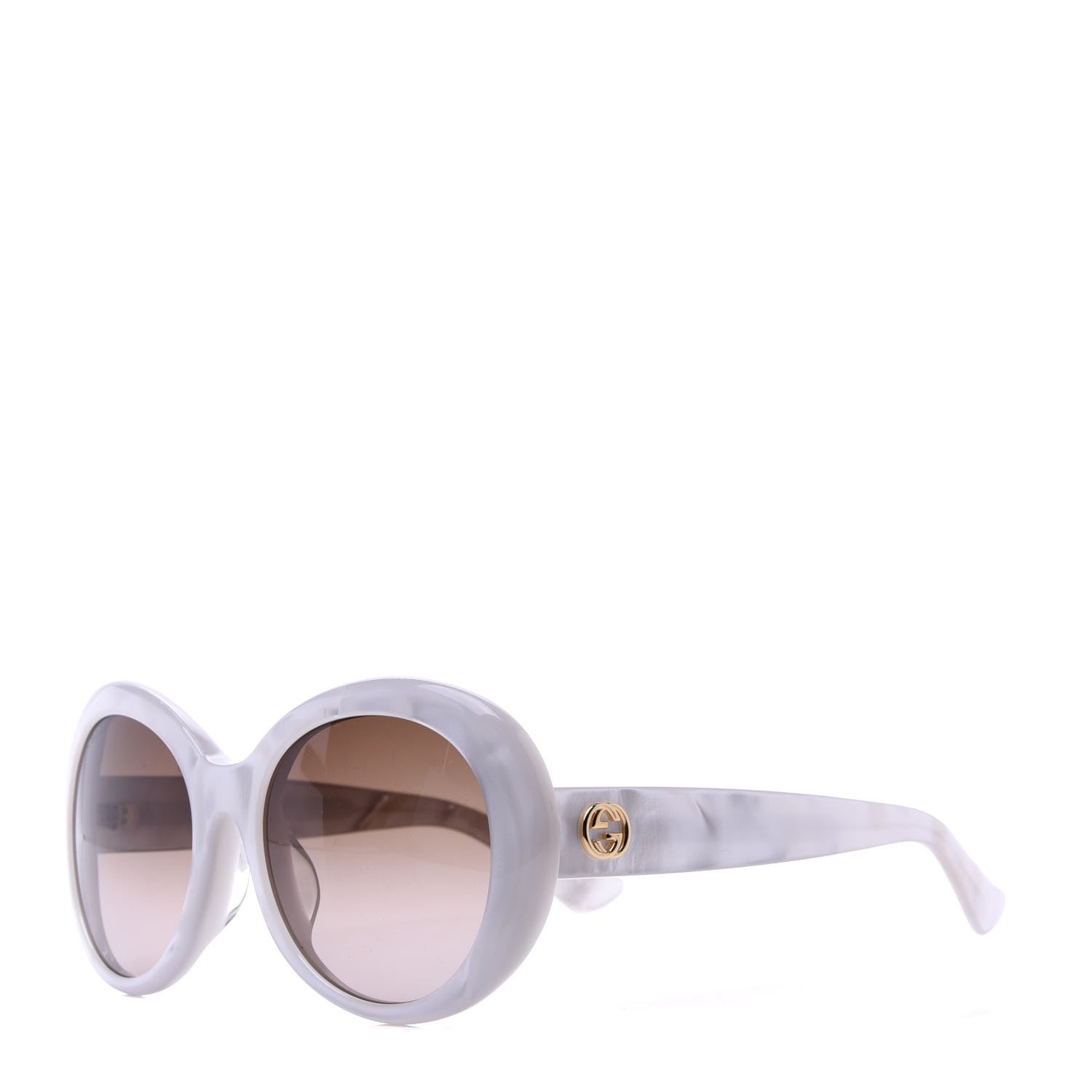 Gucci Acetate Round Sunglasses GG3829/F/S White 1 of 7