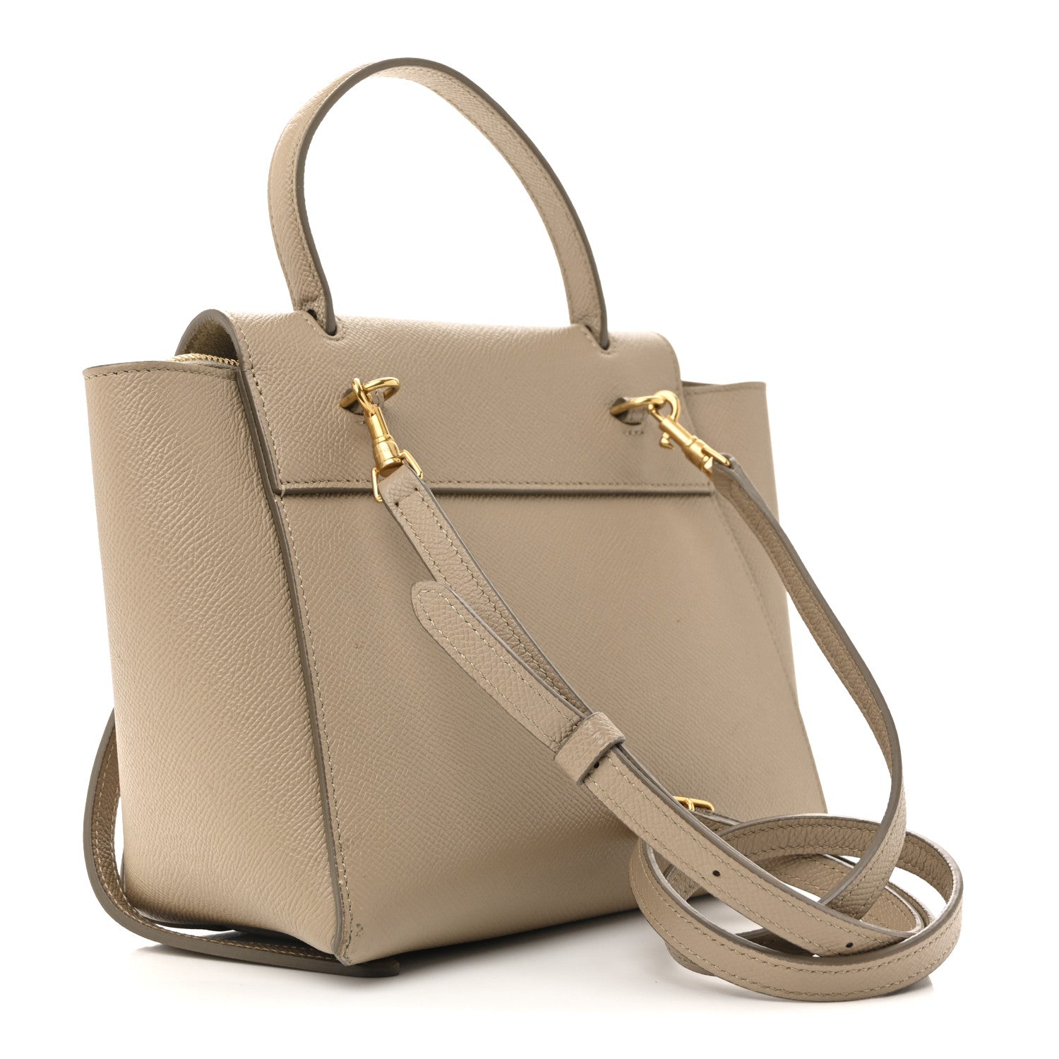 Celine Grained Calfskin Nano Belt Bag Light Taupe 3 of 16