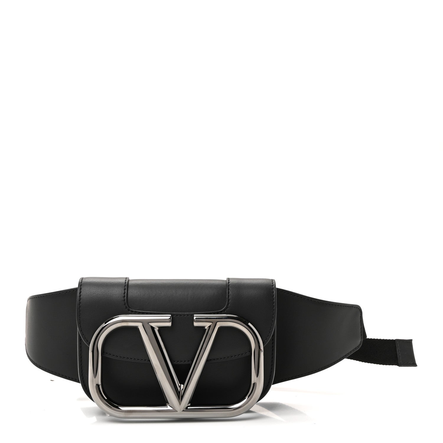 Valentino Garavani Calfskin Mini Supervee Belt Bag Black 1 of 9
