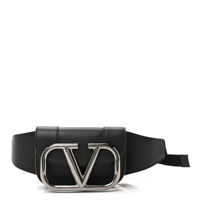 Valentino Garavani Calfskin Mini Supervee Belt Bag Black 1 of 9