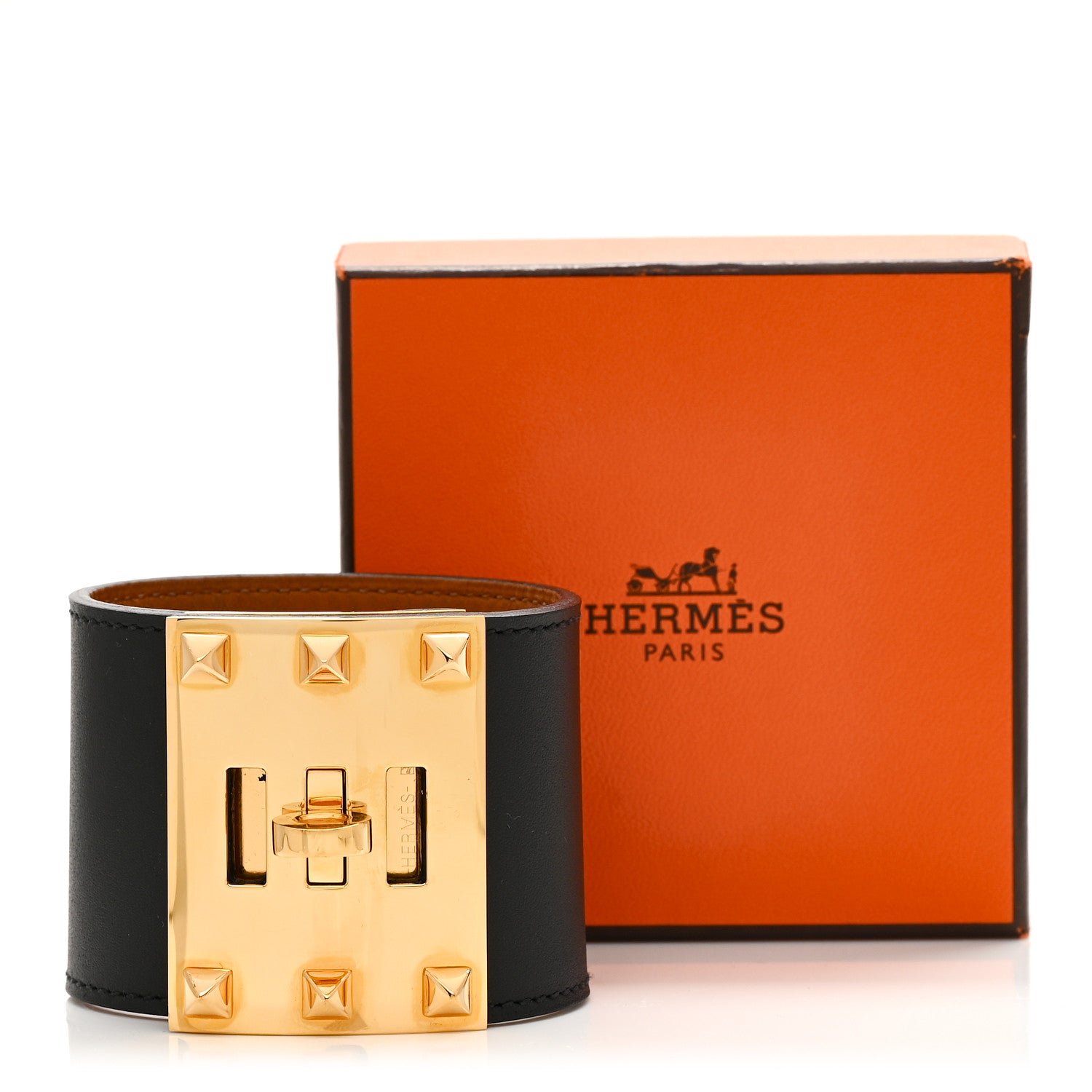 Hermes Chamonix Kelly Dog Extreme Bracelet S Black 5 of 5