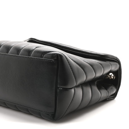 Saint Laurent Calfskin Y Quilted Monogram Small Loulou Chain Satchel Black 11 of 11